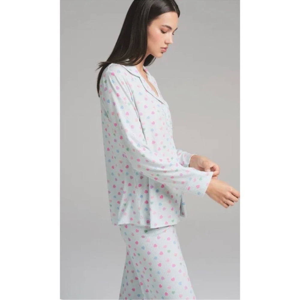 SKIMS NWT Soft Lounge Sleep Top - Cloud Candy Heart Print - Picture 3 of 5